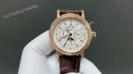 Patek Philippe Complications CH29-535 Movement 42mm Engraved Case White Face Watch